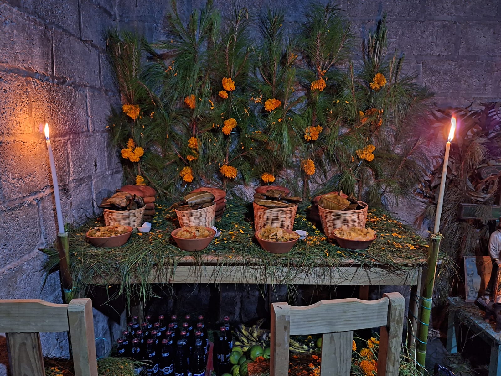 Ofrenda de Día de Muertos en Chamula
